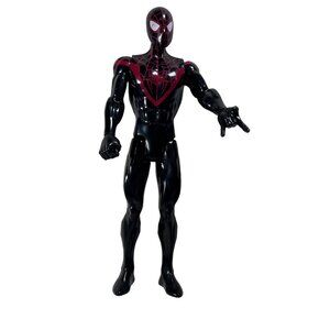 Spider-Man Miles Morales Black & Red 11 1/2" Action Figure By Hasbro 2018 Marvel